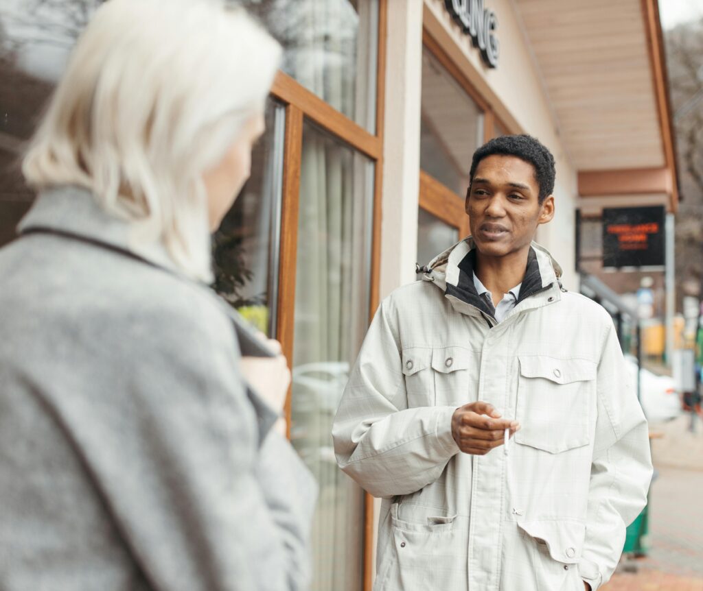 Communication in Prague with locals on the street using English