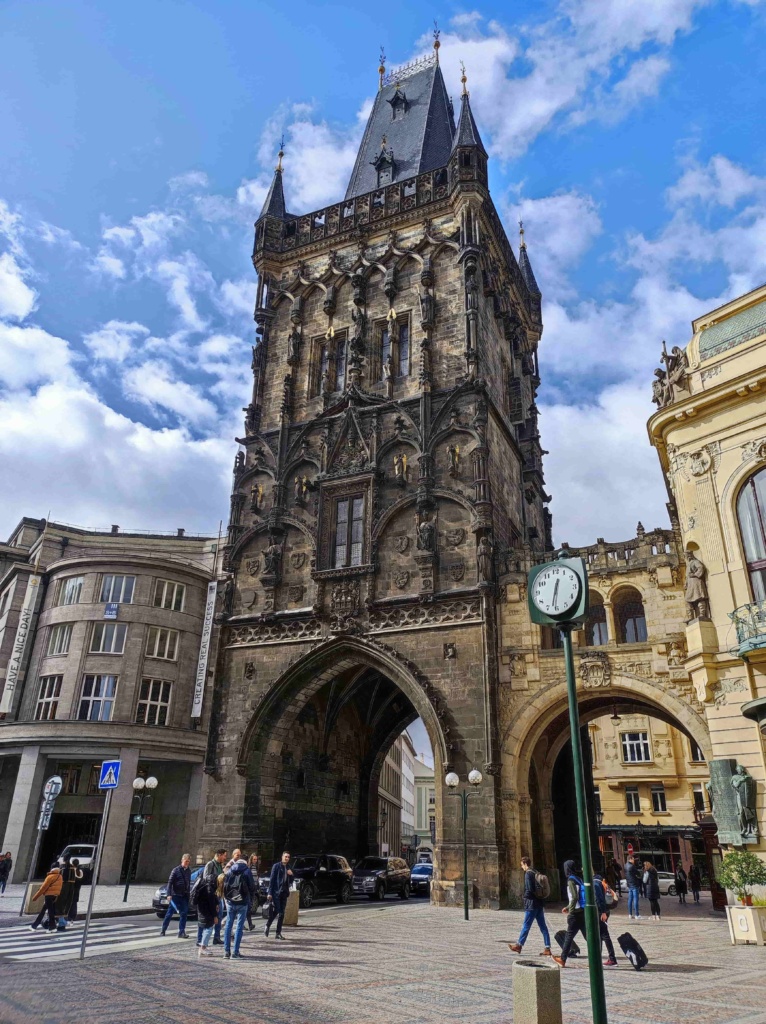 Powder Tower in Prague showcasing Gothic architecture and historic gateway views – Prague Towers