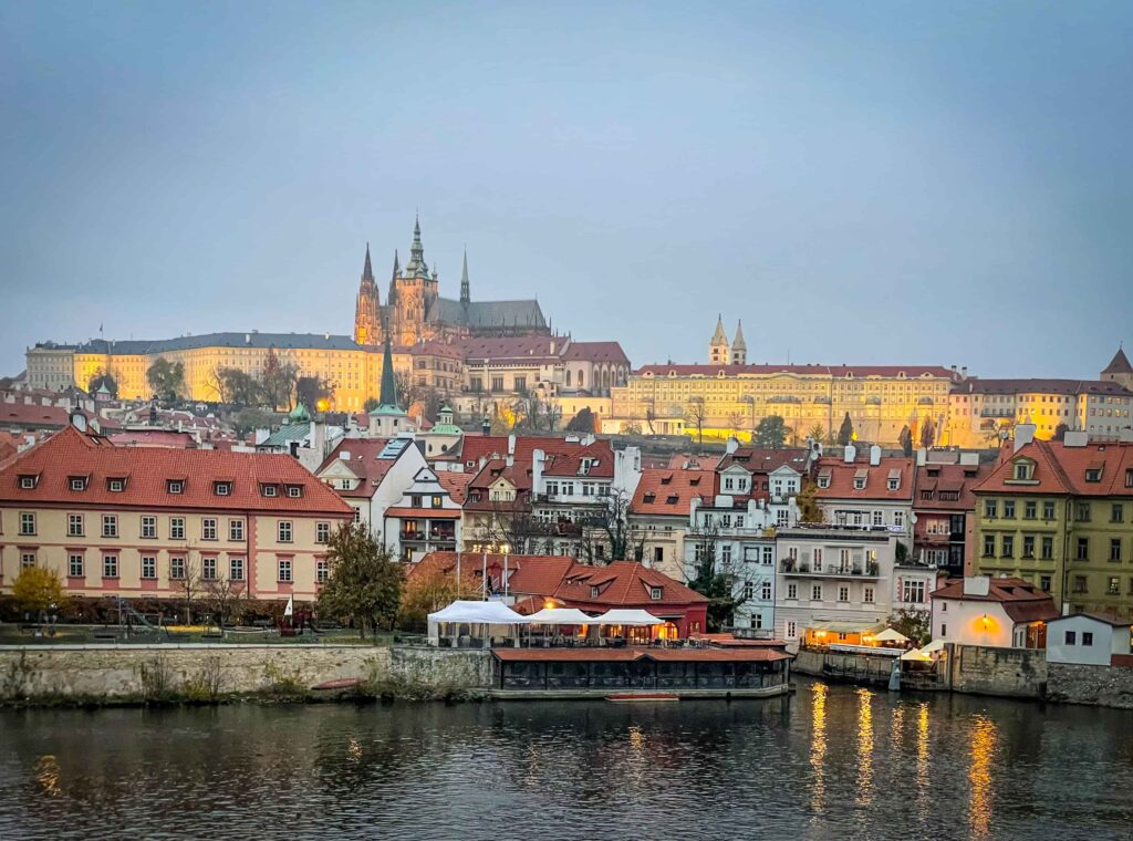 Prague Castle and Vltava river