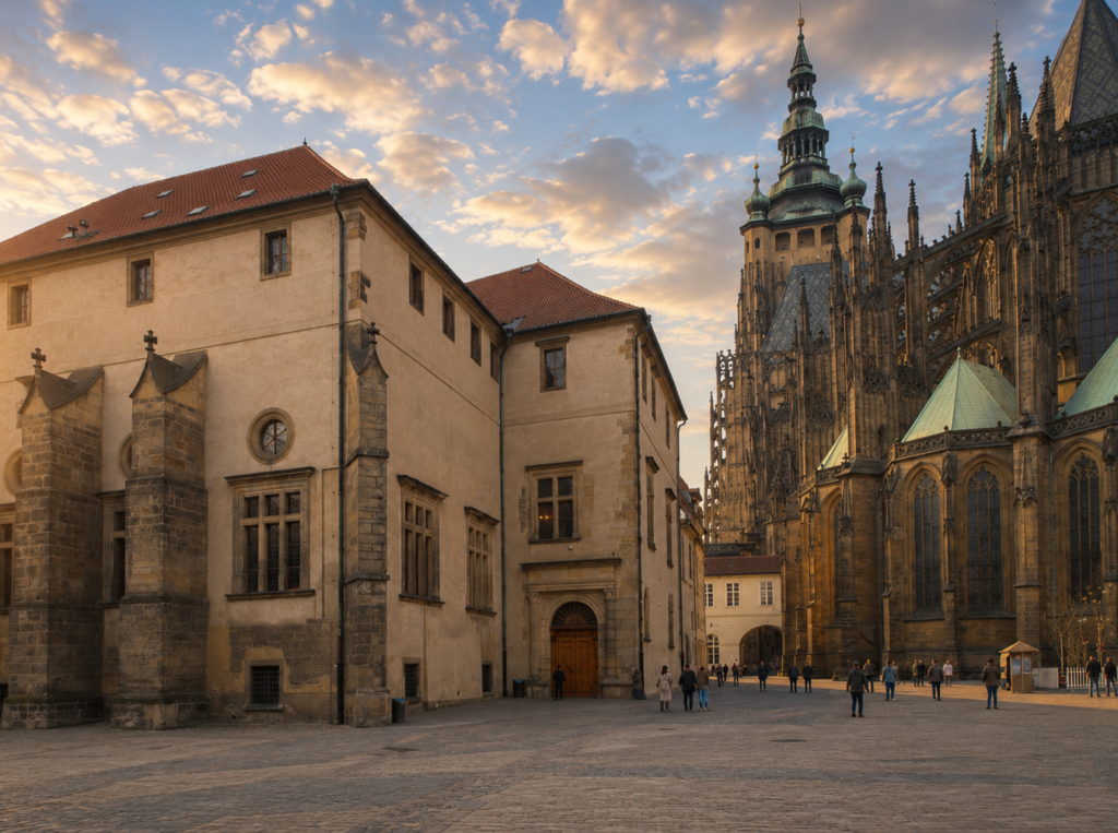 Old Royal Palace at Prague Castle, one of the best palaces in Prague beside St Vitus Cathedral