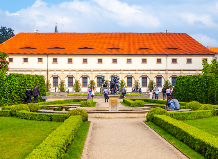 Wallenstein Palace and its formal gardens, one of the best palaces in Prague