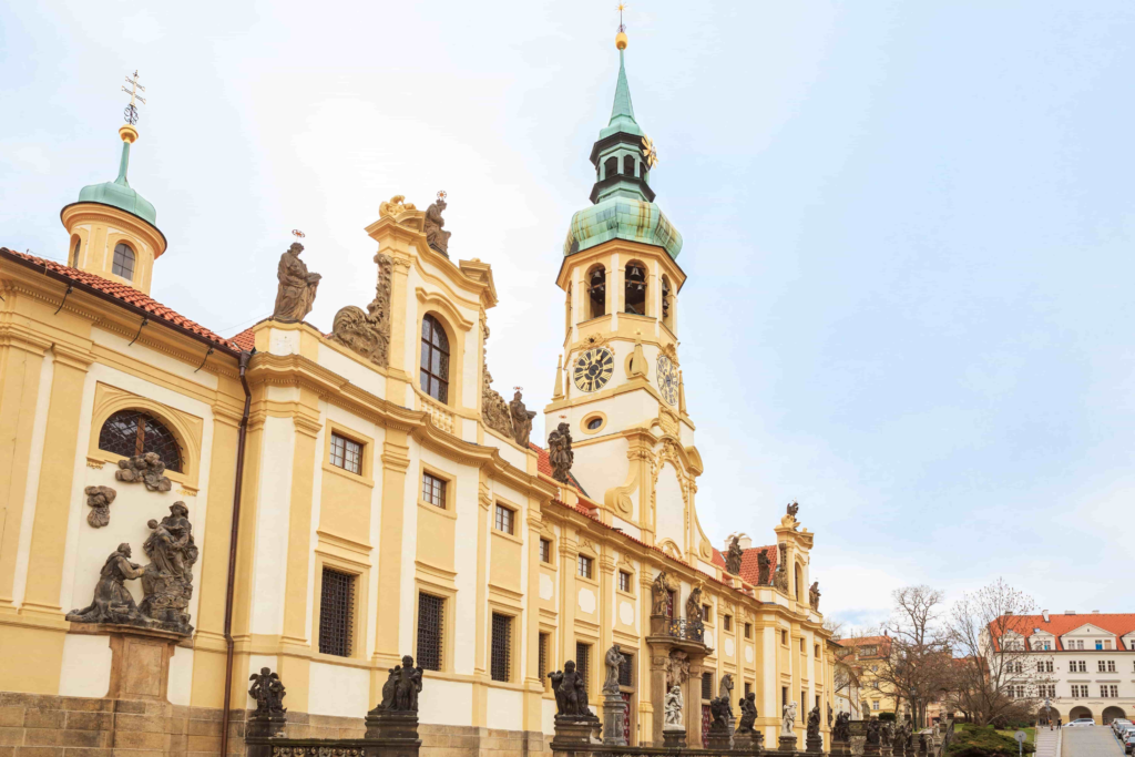 Loreta Prague, a beautiful Baroque landmark on the Prague Cathedral Circuit near Prague Castle.