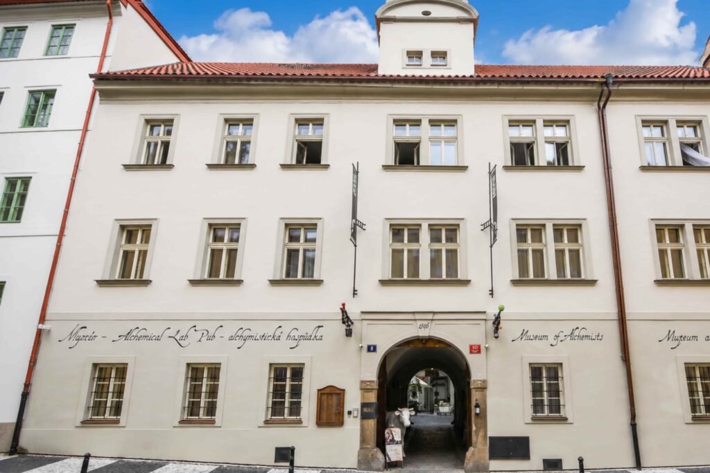 Unusual Museums in Prague - exterior of the Museum of Alchemists and Magicians of Old Prague near Prague Castle