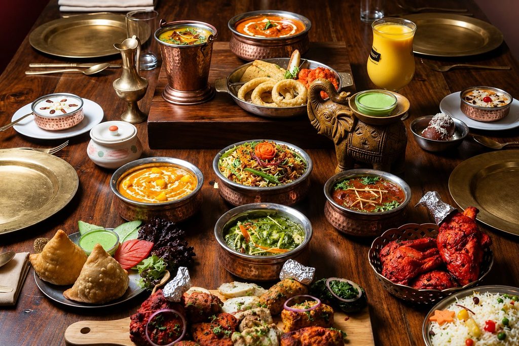 Indian cuisine in Prague with traditional Indian dishes