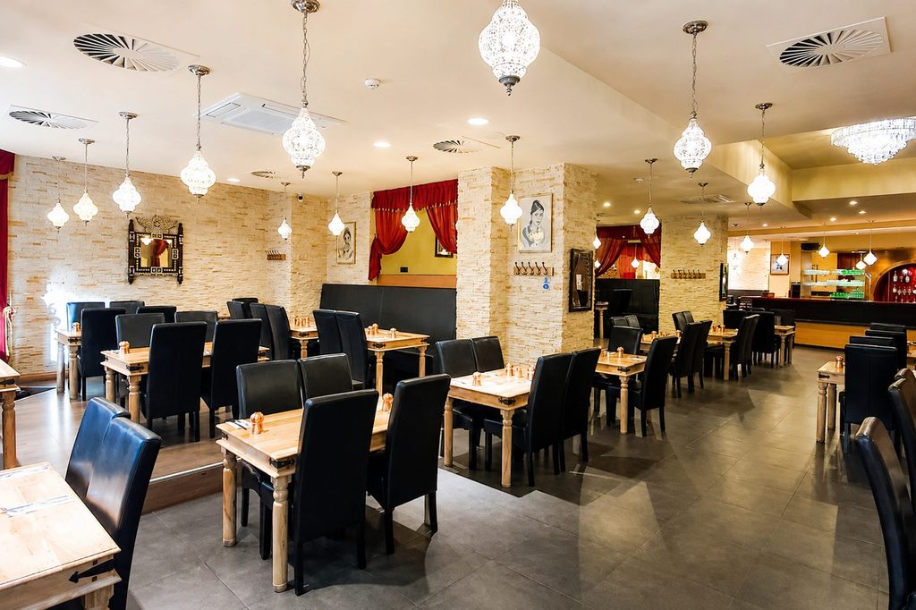 Indian cuisine in Prague restaurant interior for groups and celebrations