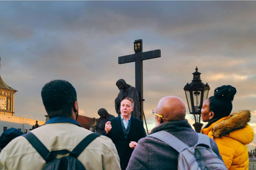 Prague Themed Walks evening tour exploring Prague’s historic landmarks