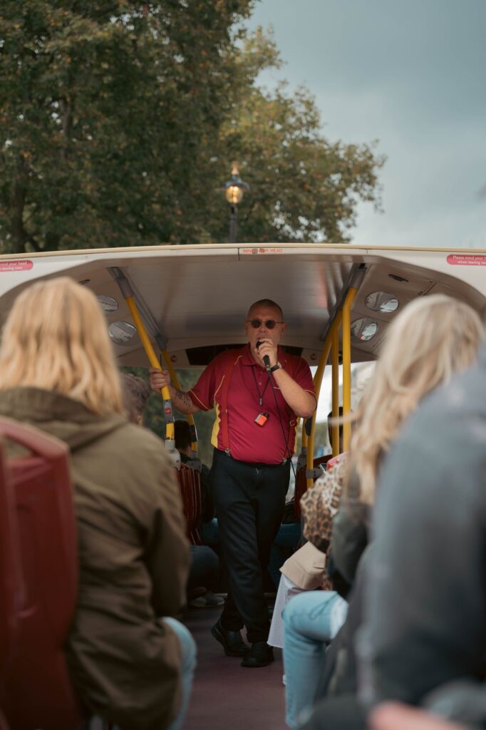 Prague Themed Walks with a guide sharing stories during a city tour