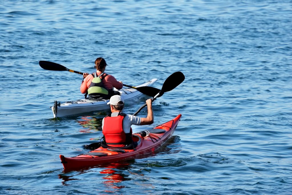 Prague water activities with kayaking on the Vltava River in Troja