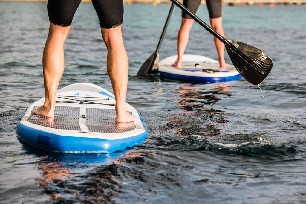 Prague water activities at Císařská louka on the Vltava River
