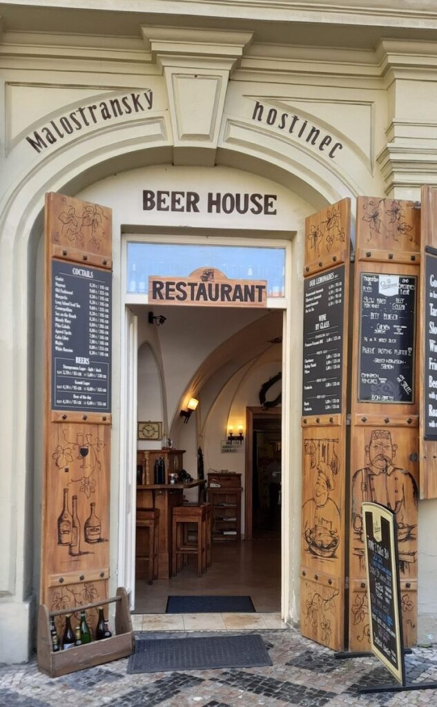 Prague Food & Beer at a traditional Malostransky beer house and restaurant