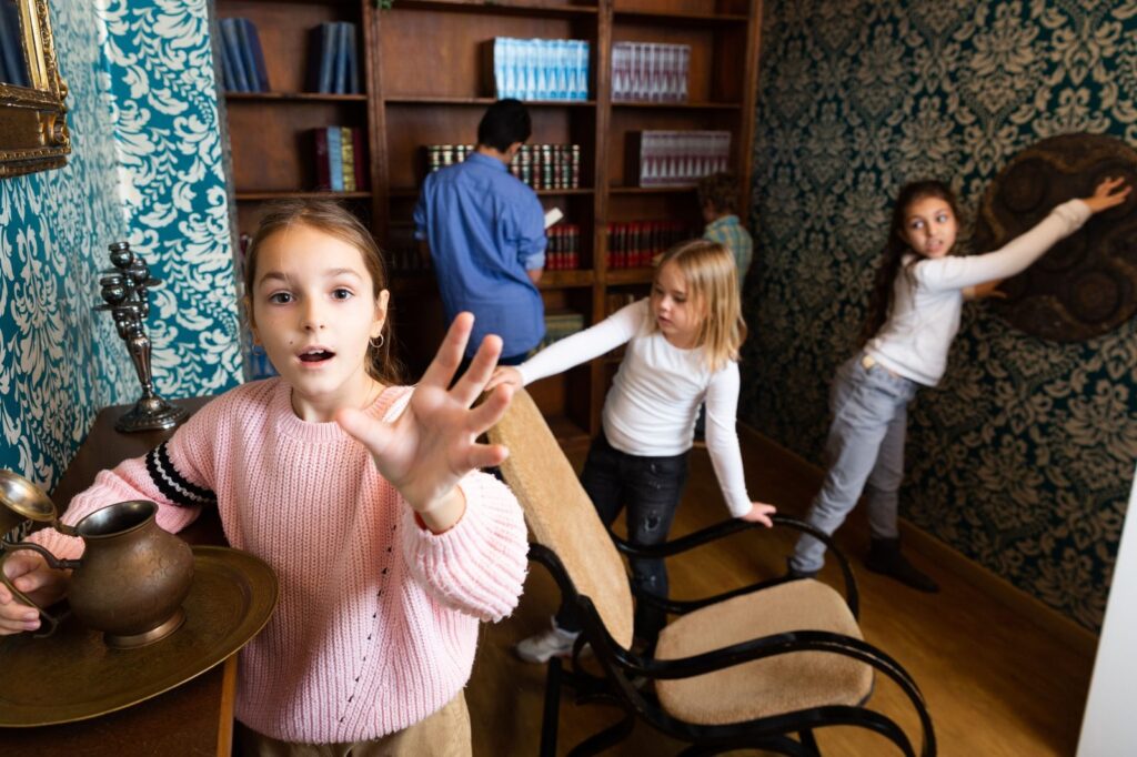 Prague Fun Experiences with children enjoying an interactive escape room activity